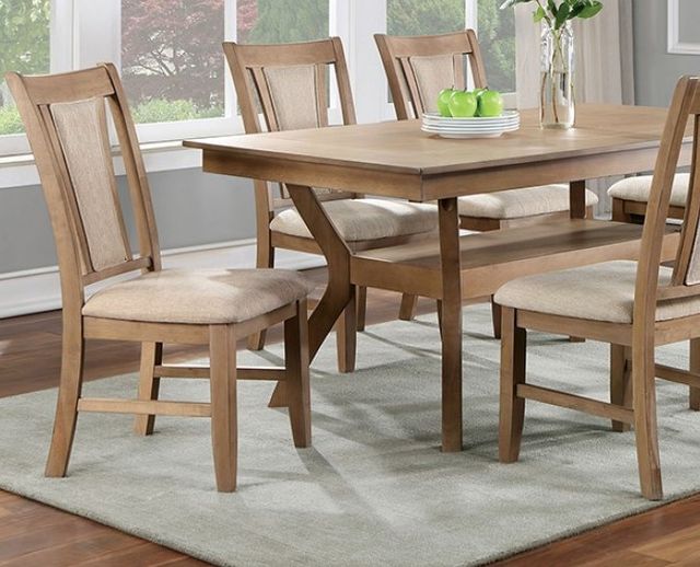 Furniture of America® Upminster Natural Tone Dining Table-3