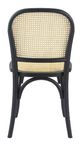 A & B Home 2-Piece Black Stackable Dining Chair Set-3