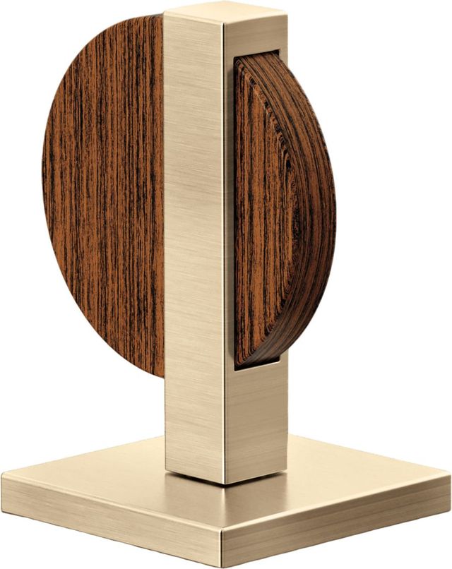 Brizo Frank Lloyd Wright® Brilliance® Luxe Gold®/Wood Widespread Lavatory Lunar Handle Kit-0
