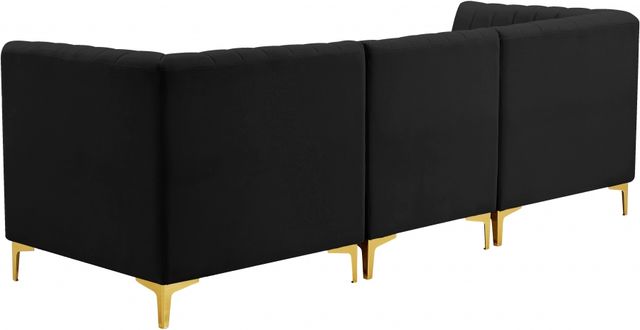 Meridian Furniture Alina Black Velvet Modular Sofa-2