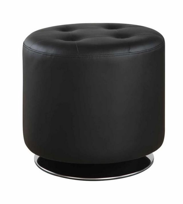 Coaster® Bowman Black Swivel Ottoman-0
