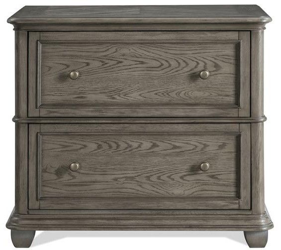 Riverside Furniture Sloane Gray Wash Lateral File Cabinet-1