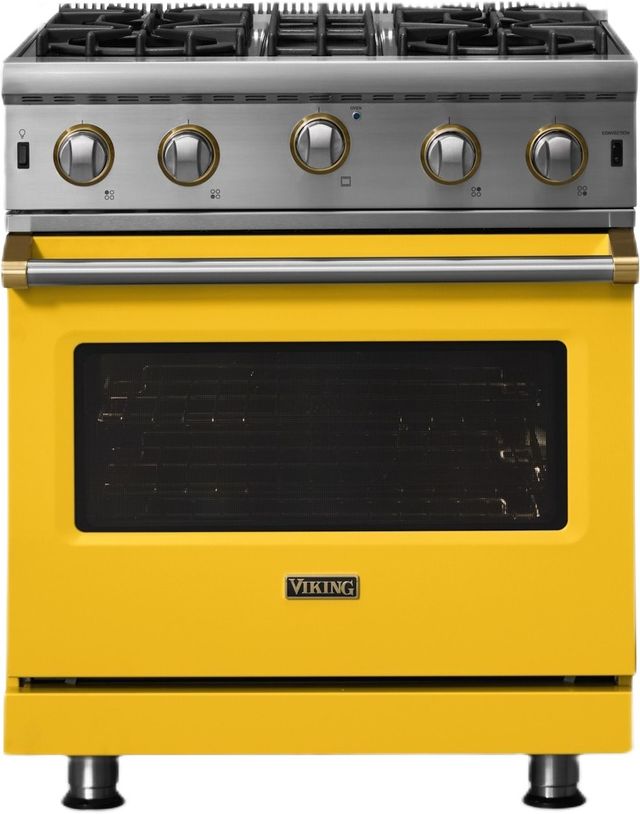 Viking® 5 Series 30" Daffodil Liquid Propane Pro Style Gas Range-0