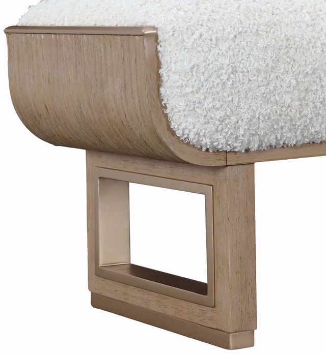 Michael Amini® West Kensington Sea Salt Caramel Bench-4