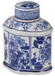 A & B Home Ren Blue/White Jar-3