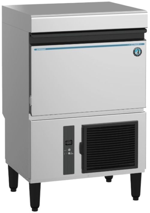 Hoshizaki Square Cuber 24.75" 50 lb. Stainless Steel Air-Cooled Icemaker with Built in Storage Bin-1