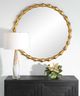 Uttermost® Nacala Gold Round Mirror-2