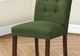 Monarch Specialties Inc. 2-Piece Green/Walnut 38" Upholstered Dining Side Chairs Set-1