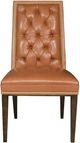 Vanguard® Furniture Customizable Michael Weiss Hanover Button-Back Leather Side Chair-1