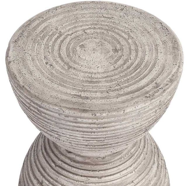 Classic Home Corey Light Gray Outdoor Concrete Accent Table-1