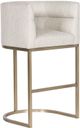Vanguard® Furniture Vanguard Index Porcelain/Satin Brass Bar Stool-0