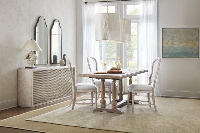 Hooker® Furniture Boheme Gaston Antwerp Linen/Mercantile White Dining Side Chair-1