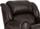 HomeStretch Laredo Dark Brown Leather Manual Rocker Recliner-1