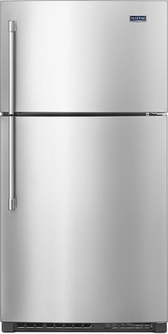 Maytag® 33 in. 21.2 Cu. Ft. Fingerprint Resistant Stainless Steel Top Freezer Refrigerator