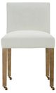 Robin Bruce Customizable Odessa Dining Armless Chair with Casters-1