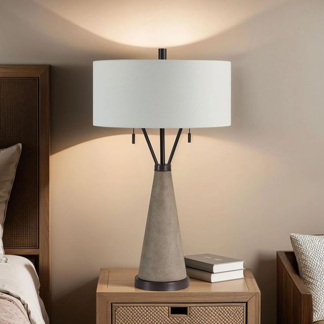 Renwil® Everren Lourdes Beige/Dark Brown Table Lamp-3