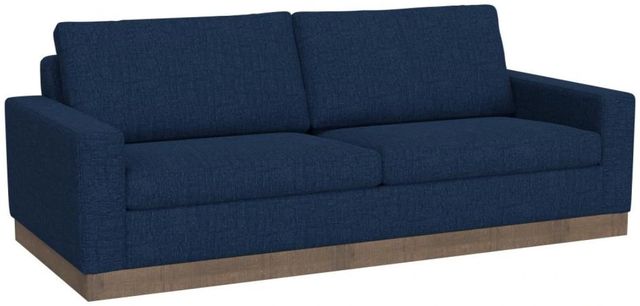 International Furniture Direct Georgia Navy Blue Sofa-0