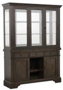 Mazin Furniture Reid Dark Cherry Buffet & Hutch-1