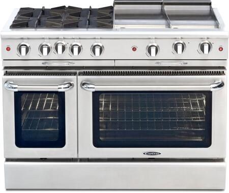 Capital Cooking™ Culinarian 48" Stainless Steel Pro Style Gas Range-0