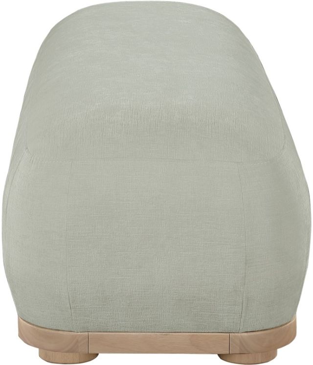 Meridian Furniture Calum Mint/Natural Chenille Fabric Bench-2