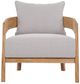Bramble Raleigh Natural/Sand Cream Fabric/Teak Outdoor Chair-1