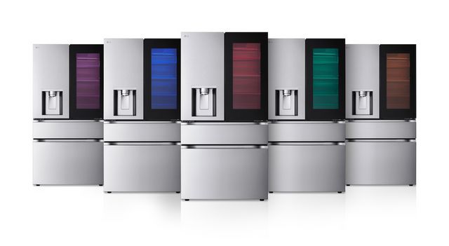 LG 36 in. 28.6 Cu. Ft. PrintProof™ MyColor™ Stainless Steel French Door Refrigerator-2