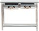 Crestview Collection Nantucket Blue/White Console Table with White Frame-2