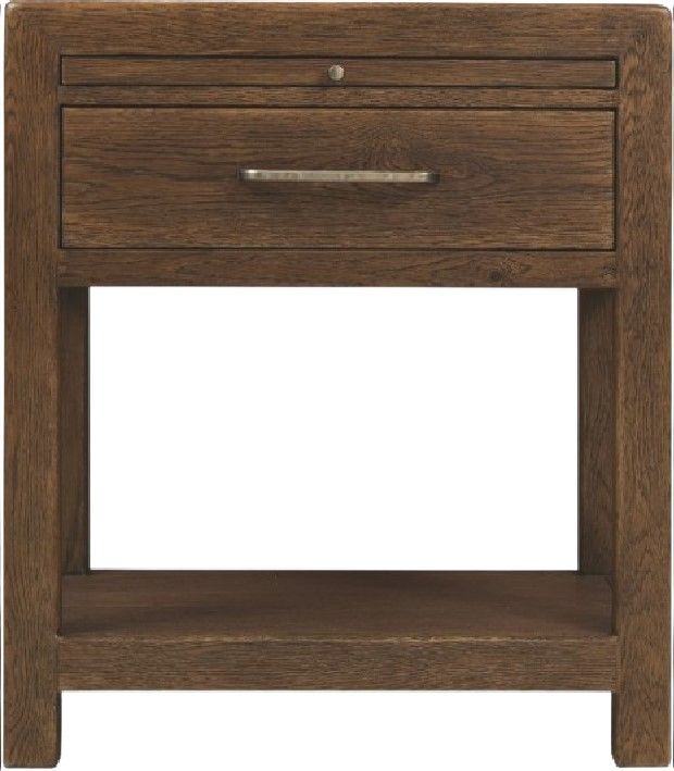 Hooker® Furniture Driftwood Worn Saddle 1-Drawer Nightstand-1