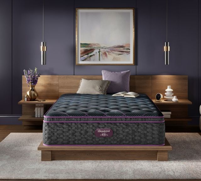 Beautyrest World Class Level Three 16 inch Pocketed Coil Plush Pillow Top King Mattress