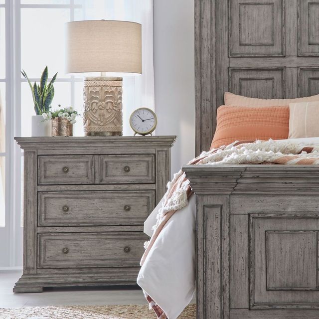 Liberty Furniture Graystone Bedside Chest with Charging Station-2