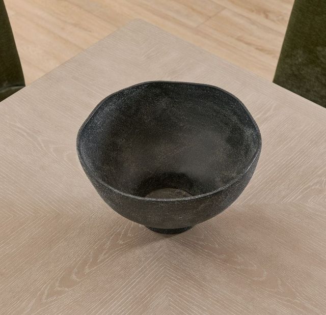 Uttermost® Komorebi Matte Black Indoor-Outdoor Ceramic Bowl-4