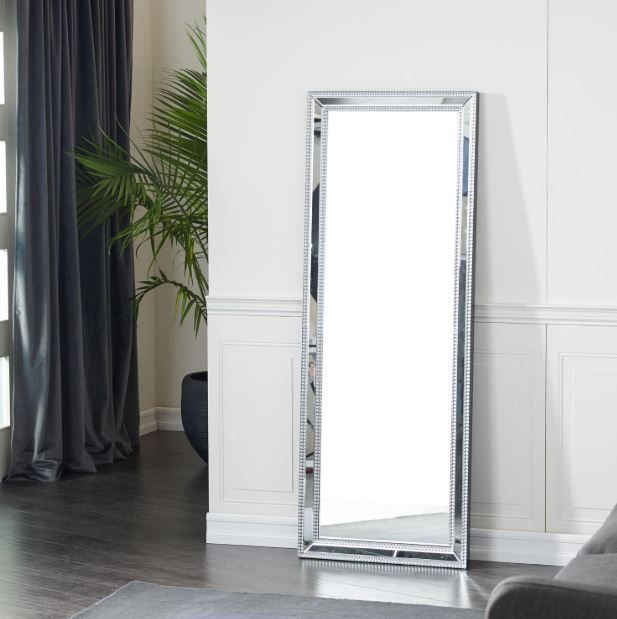 Deco Marche U Select Silver Glass Room Wall Mirror-3