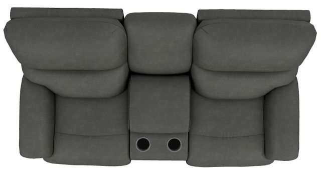 La-Z-Boy® Trouper Ink Manual Reclining Loveseat with Console-4