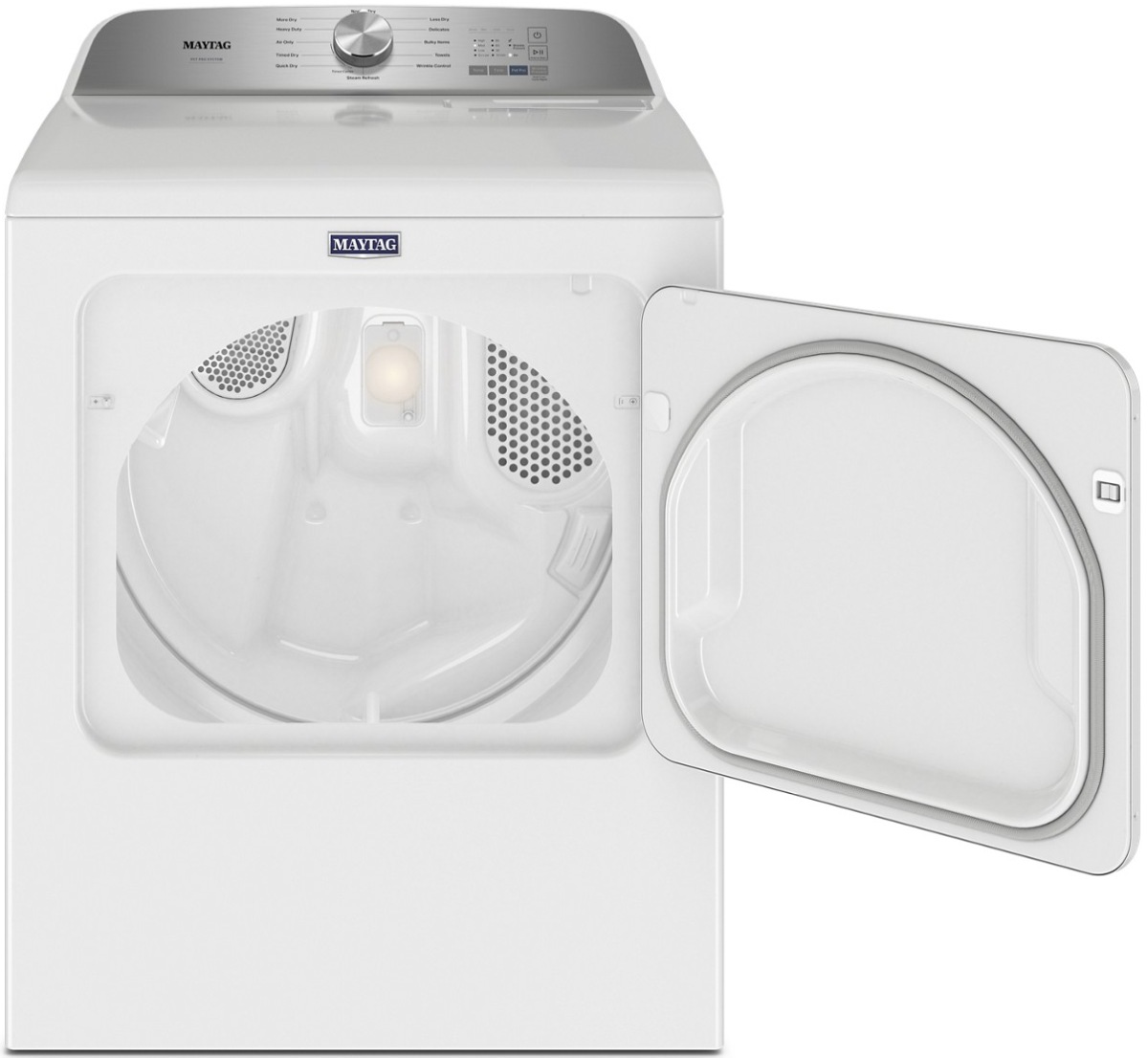 Maytag Pet Pro System 7.0 Cu. Ft. White Front Load Electric Dryer - Thumbnail 4