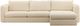 Dovetail Furniture Torrey 2-Piece Cream Chaise Sectional Set-1