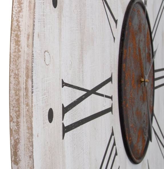 YHD Black/Off-White Scandinavian Wall Clock-3