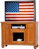 American Heartland Manufacturing Oak 47" Deluxe TV Stand-1