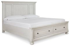 Signature Design by Ashley® Robbinsdale Antique White Queen Storage Panel Bed
