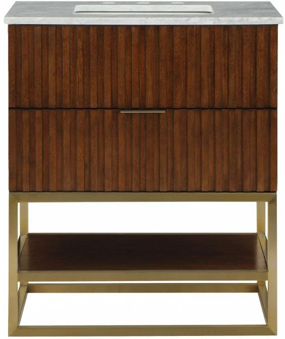Meridian Furniture Monad Walnut 30" Bathroom Vanity-2