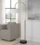 Uttermost® Huxford Brass Floor Lamp-1
