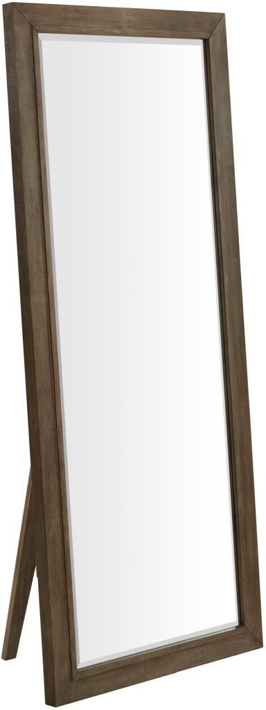 Intercon Preston Weathered Vintage Oak Floor Mirror-1