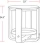 Parker House® Escape Glazed Natural Oak Round End Table-2