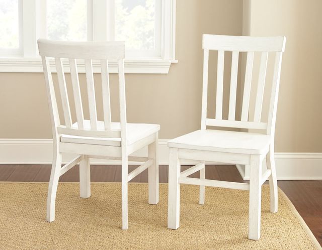 Steve Silver Co. Cayla Antique White Side Chair-1