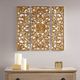 Olliix by Madison Park Gold Set of 3 Piece Gold Medallion 3D Design Canvas-2