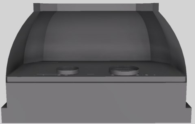 Vent-A-Hood® Designer Series 48" Gunsmoke Wall Mounted Range Hood-2