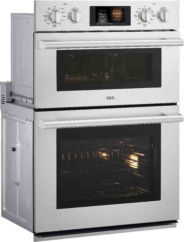 SKS 30" Stainless Steel Double Electric Wall Oven-2