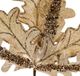A & B Home Velvet Cream Sparkle Italian Oak Leaf-1