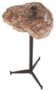 Bassett Mirror Howe Brown Petrified Wood/Matte Black Accent Table-1