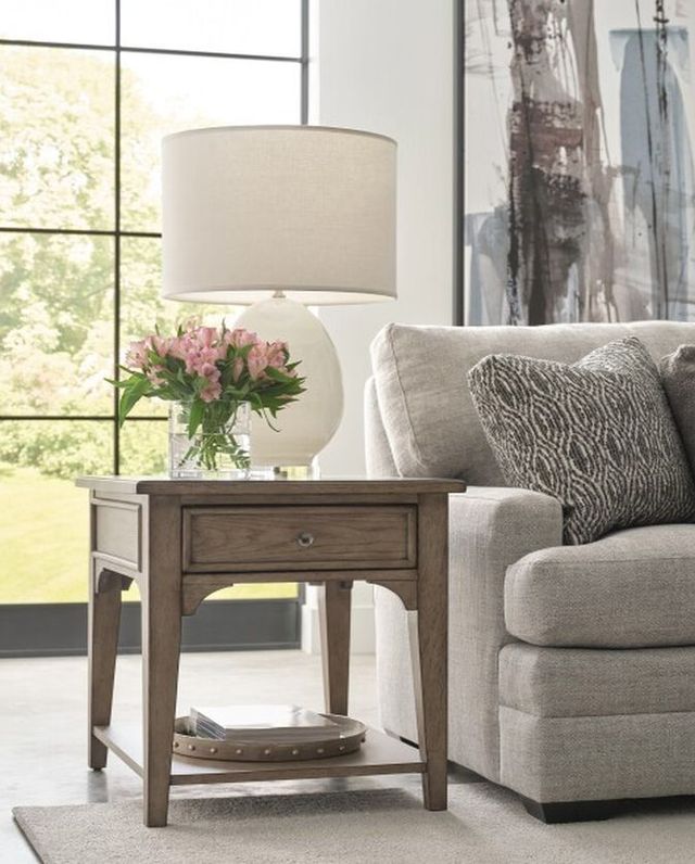 American Drew® Carmine Beatrix Latte Drawer End Table-1