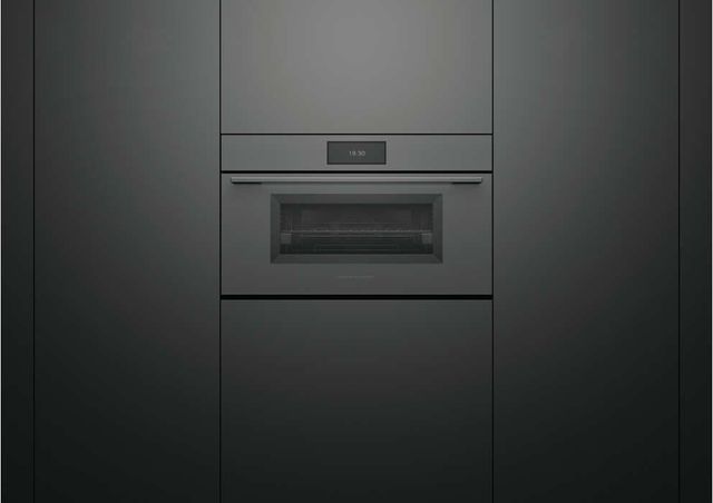 Fisher & Paykel Series 9 Minimal 30" Grey Glass Compact Combination Steam Oven-2